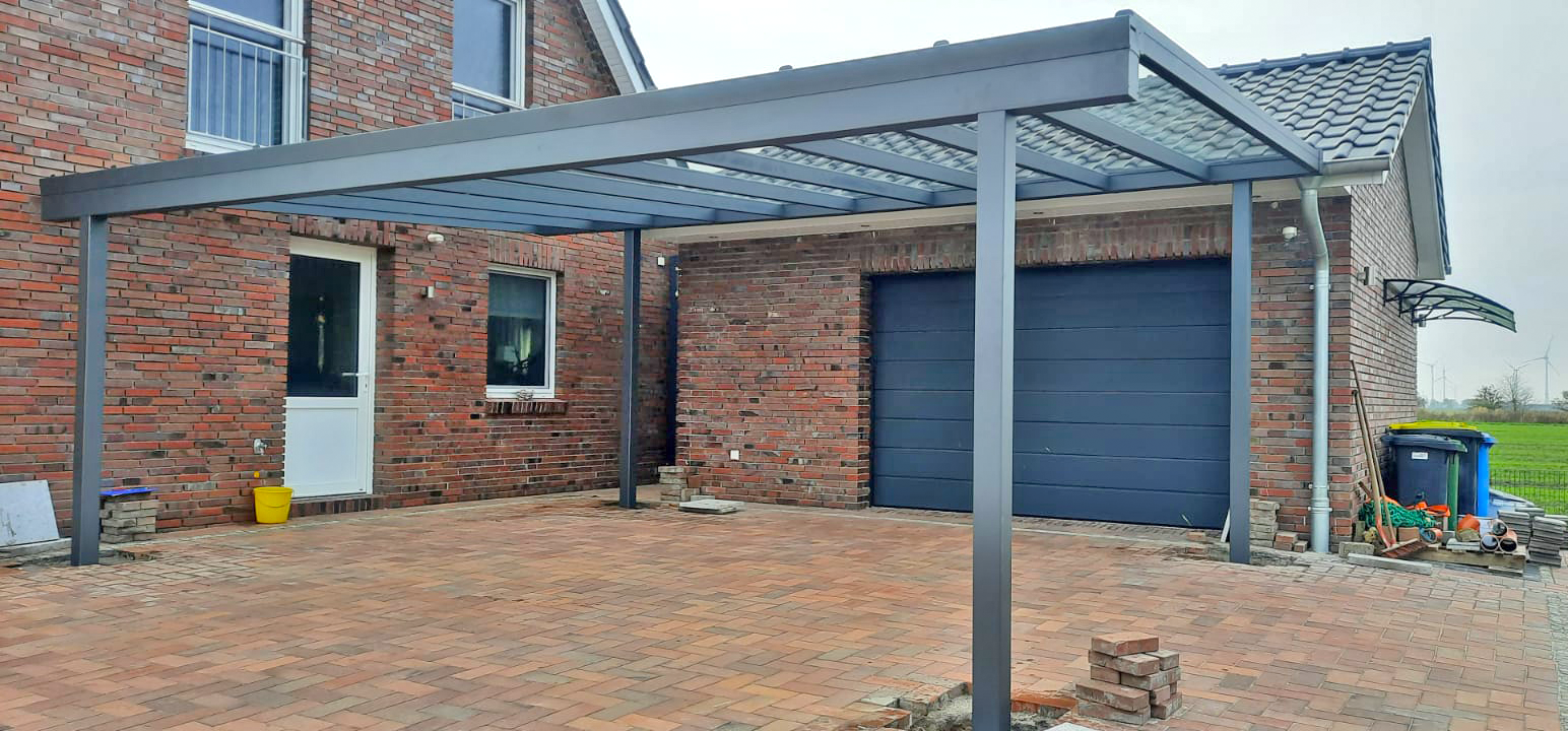 Carport 7x45 Anthrazit freistehend Ihlow niedersachsen 1228dcda -