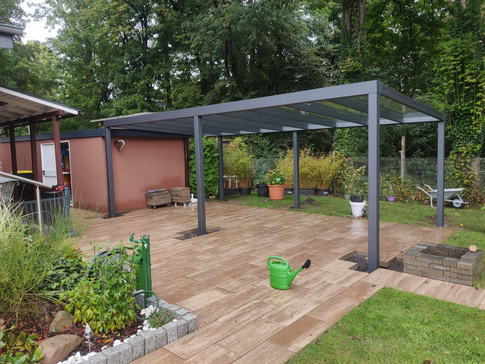 Terrassendach 7x35 Anthrazit freistehend Pulheim nrw 2b4dc52c -