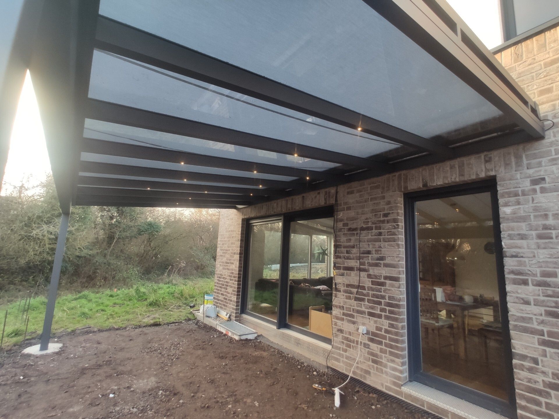 Terrassendach 6x35 Anthrazit Markise Beleuchtung Bruehl nrw 300dd179 -
