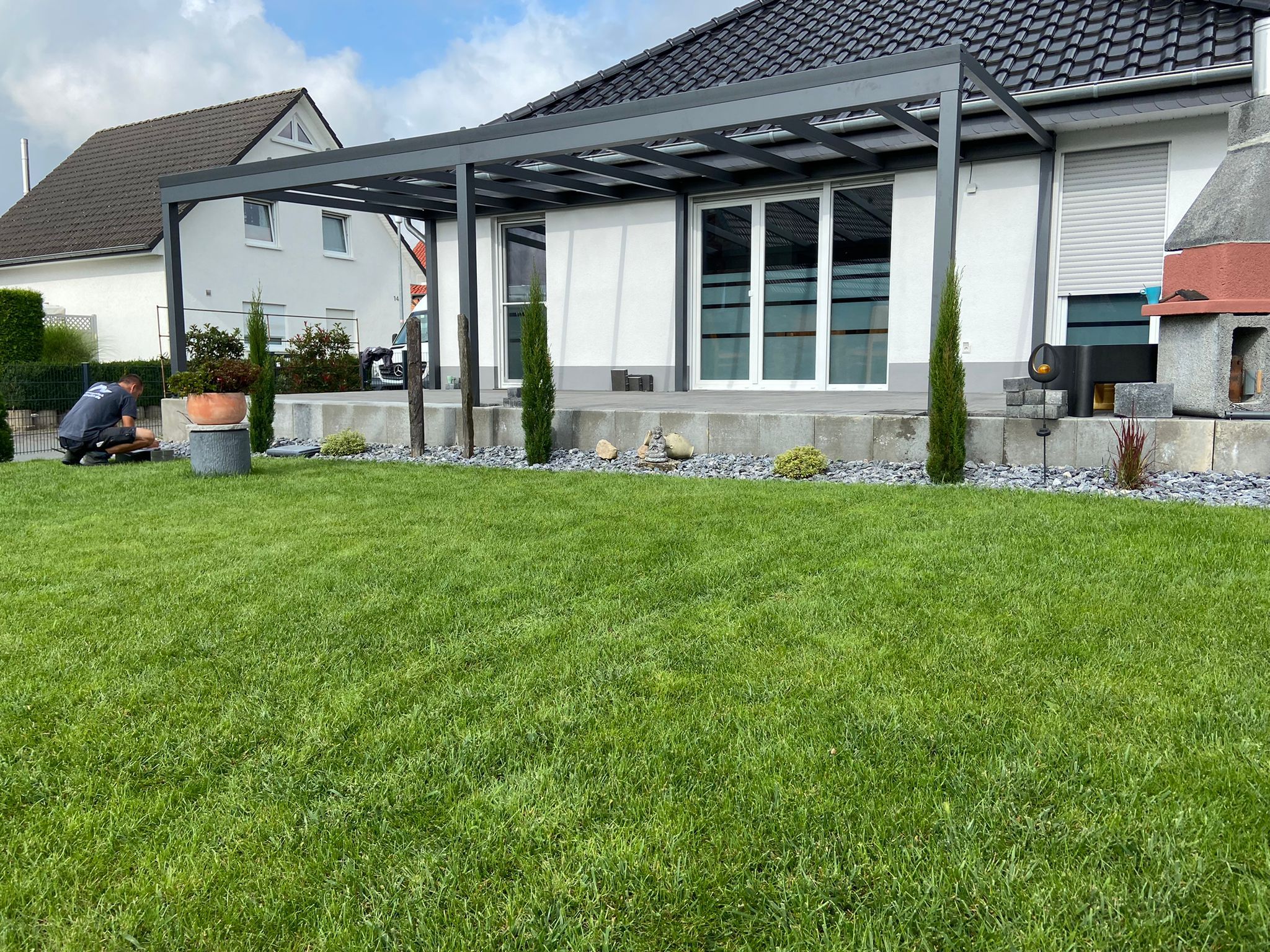 Terrassendach 8x4 Anthrazit freistehend Doerentrup nrw f8240e08 -