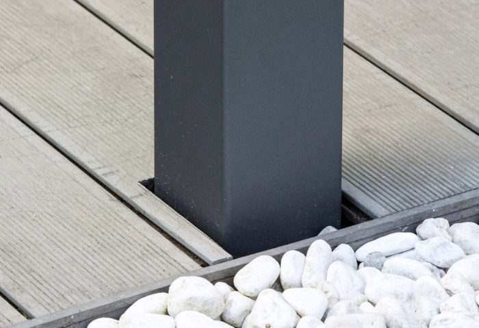 Freistehendes Alu-Terrassendach (4000x2000 mm) mit Glas und in 3 Farben