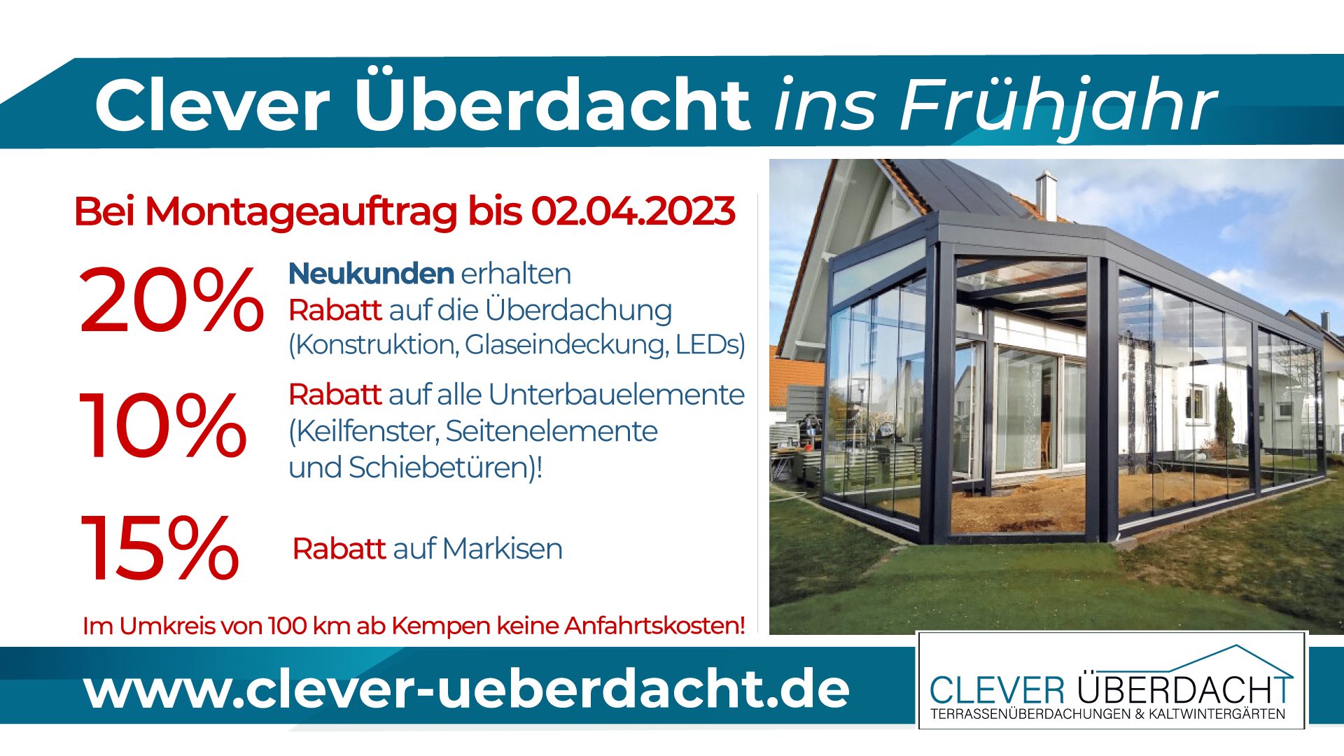 Clever Überdacht ins Frühjahr